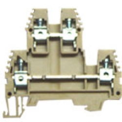 Клеммник 2-х ярусный  4мм.кв. (синий); PIK4N