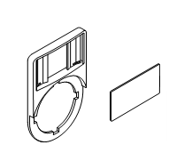 Держатель KA1-8120 широкого шильдика Держатель KA1-8120 широкого шильдика