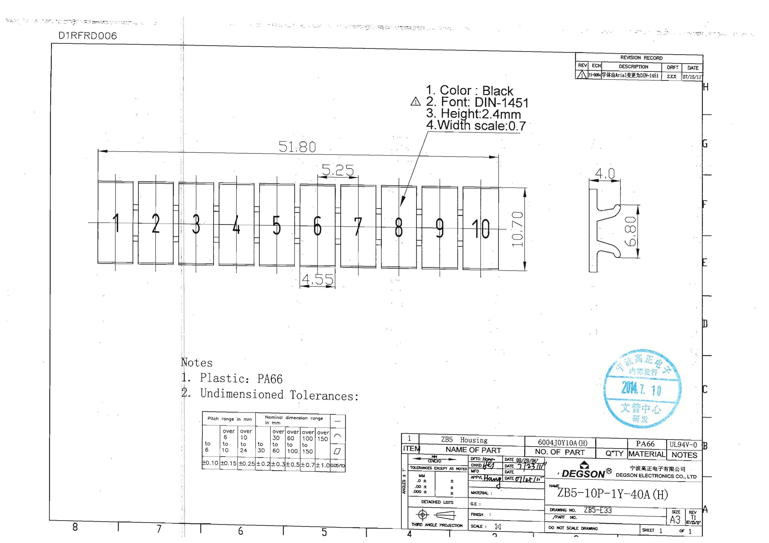 92118900295, ZB5-10P-19-40A(H) Маркировка клемм, символы 1…10, ориентация:  горизонтально, ширина DEGSON купить оптом и в розницу с доставкой в СКМ  Электро