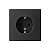 ARTGALLERY РОЗЕТКА с заземлением, 16А, механизм, КАРБОН