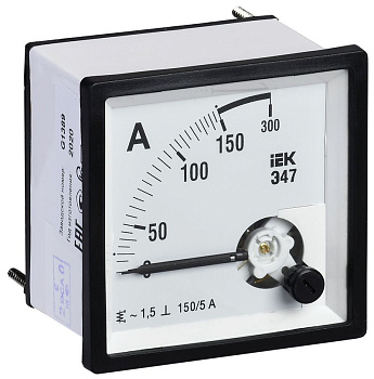 Амперметр Э47 150/5А кл. точн. 1,5 72х72мм Амперметр Э47 150/5А кл. точн. 1,5 72х72мм