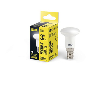 Лампа LED R39 рефлектор 3Вт 230В 4000К E14 IEK Лампа LED R39 рефлектор 3Вт 230В 4000К E14 IEK