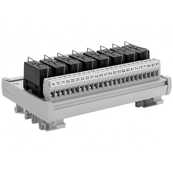 Релейный модуль двойной RMG 2-8 (24V AC/DC, 2 C/O, 5 A.) Релейный модуль двойной RMG 2-8 (24V AC/DC, 2 C/O, 5 A.)