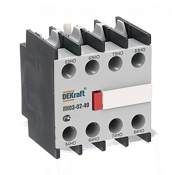 Приставка конт. доп.контакты 4НО лицевой установки ПК-03