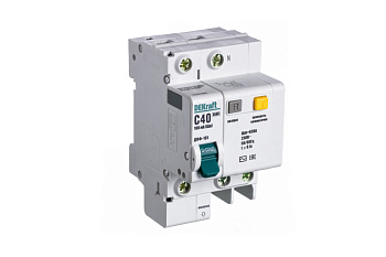 АВДТ 1P+N 40А 30мА тип AC х-ка C ДИФ-101 4,5кА АВДТ 1P+N 40А 30мА тип AC х-ка C ДИФ-101 4,5кА