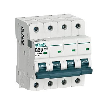 Авт. выкл. 4P 20A х-ка B ВА-105 10кА