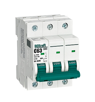 Авт. выкл. без теплозащиты 3P 63А х-ка C 6кА ВА-103M