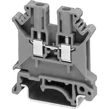 Клеммник на DIN-рейку с держателем предохранителя (Винтовой) 2,5 мм.кв. (серый); TBL 2,5 SKF