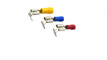 Разъемы плоские изолированные ступенчатые 6,35мм, 1,5-2,5мм2; PBT 2638