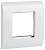 ITK Лицевая рамка для мод. Mosaic 80х80мм мет. суппорт бел.