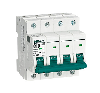 Авт. выкл. без теплозащиты 4P 10А х-ка C 6кА ВА-103M