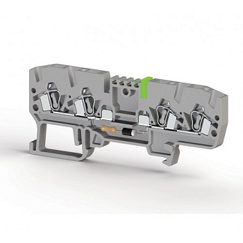 Клеммник пружинный 4-х выводной, с индикацией 48 VAC, 2,5 мм.кв., (серый); YBK 2,5 CLD 48VAC Клеммник пружинный 4-х выводной, с индикацией 48 VAC, 2,5 мм.кв., (серый); YBK 2,5 CLD 48VAC