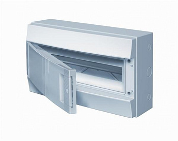 Бокс настенный Mistral41 18М непрозрачная дверь (с клемм) Бокс настенный Mistral41 18М непрозрачная дверь (с клемм)