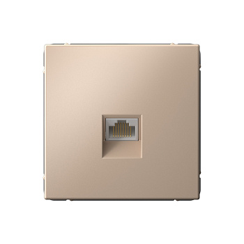 ARTGALLERY РОЗЕТКА компьютерная RJ45, кат. 6A, механизм, ПЕСОЧНЫЙ