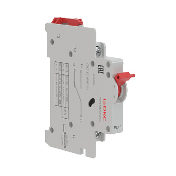 Вспомогательный контакт YON MD63-МСК1 1-пер. конт. (подходит для MD63;MD63P; MDV) Вспомогательный контакт YON MD63-МСК1 1-пер. конт. (подходит для MD63;MD63P; MDV)