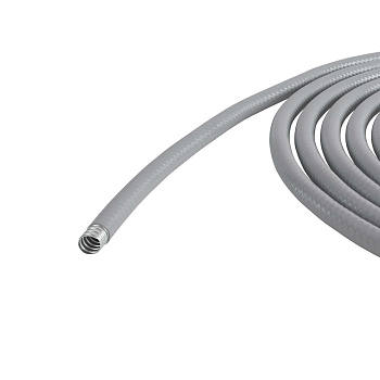 Металлорукав DN 50мм в гладкой ПВХ изоляции, Dвн 50,5 мм, Dнар 58,5, 25м, цвет серый Металлорукав DN 50мм в гладкой ПВХ изоляции, Dвн 50,5 мм, Dнар 58,5, 25м, цвет серый