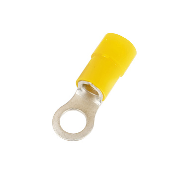 Наконечник с отверстием под винт и изолир.фланцем ПА, легкий ввод жилы, 2,5-6 кв.мм М12(д.13 мм) (НКИ)