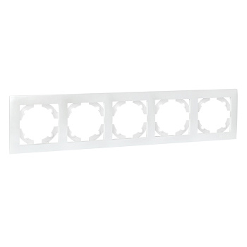 Валенсия Рамка 5-местная жемчуг EKF