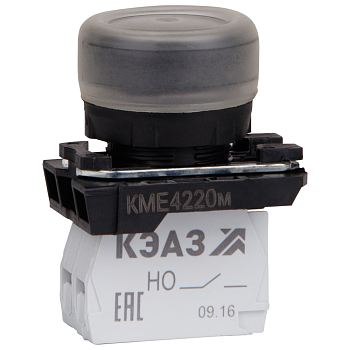 Кнопка КМЕ4220м-черный-2но+0нз-цилиндр-IP65-КЭАЗ Кнопка КМЕ4220м-черный-2но+0нз-цилиндр-IP65-КЭАЗ