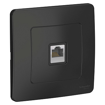 BLANCA С/У РОЗЕТКА компьютерная RJ45, кат.5E, АНТРАЦИТ