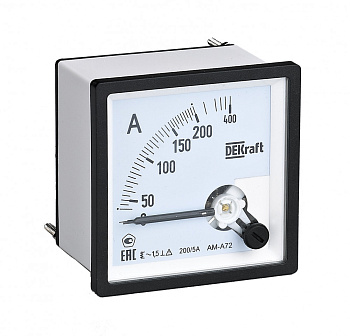 Амперметр аналоговый 150/5А AC 72х72мм КТ 1,5 трансф. подкл.