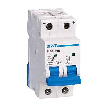 Авт. выкл. пос.тока NB1-63DC 2P C40A DC500В 6kA (R)(CHINT)