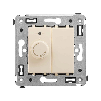 Диммер поворотный в стену, "Avanti", "Ванильная дымка"