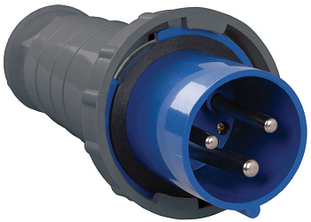 Вилка 033 2Р+РЕ 63А 220В IP54 ИЭК Вилка 033 2Р+РЕ 63А 220В IP54 ИЭК