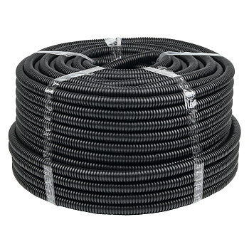 Труба гофр. ПНД с протяжкой d20 мм (100 м) черная EKF-Plast Труба гофр. ПНД с протяжкой d20 мм (100 м) черная EKF-Plast