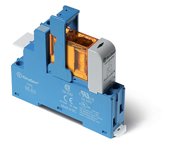 Интерфейсный модуль, электромеханическое реле; 1CO 10A; контакты AgNi; питание 24В DC (чувствит.); категория защиты IP20; винтовые клеммы; металлическая клипса; LED + диод